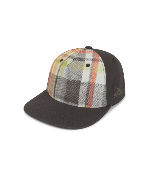 Plaid Trucker Cap Charcoal