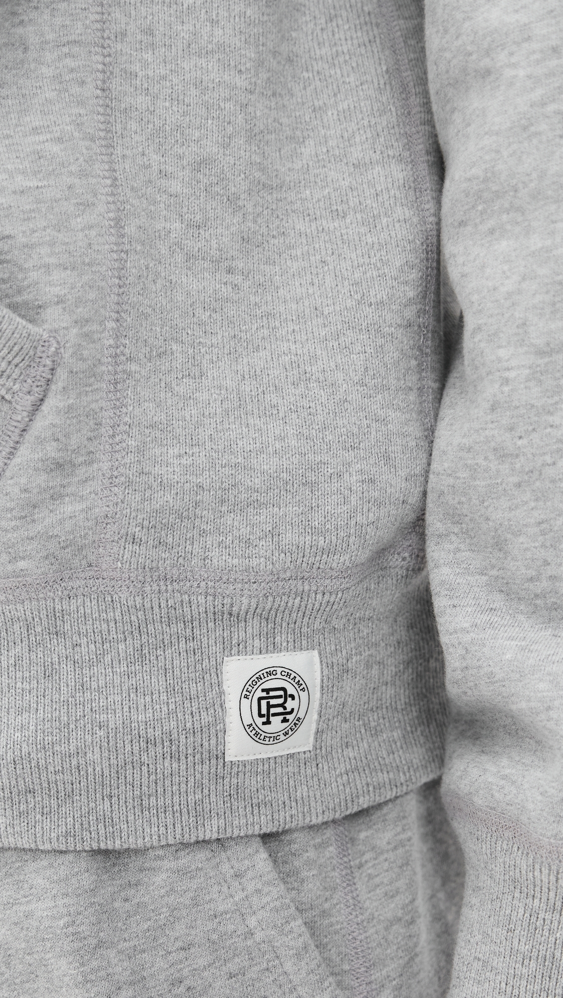 Reigning Champ Mid-Weight Terry Standard Zip Hoodie Hgrey