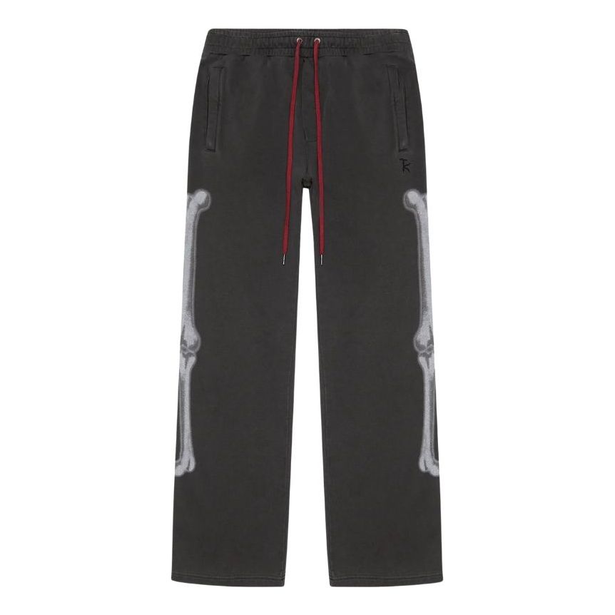 X Trippie Redd Skeleton Trak Faded Sweatpants 'Black'