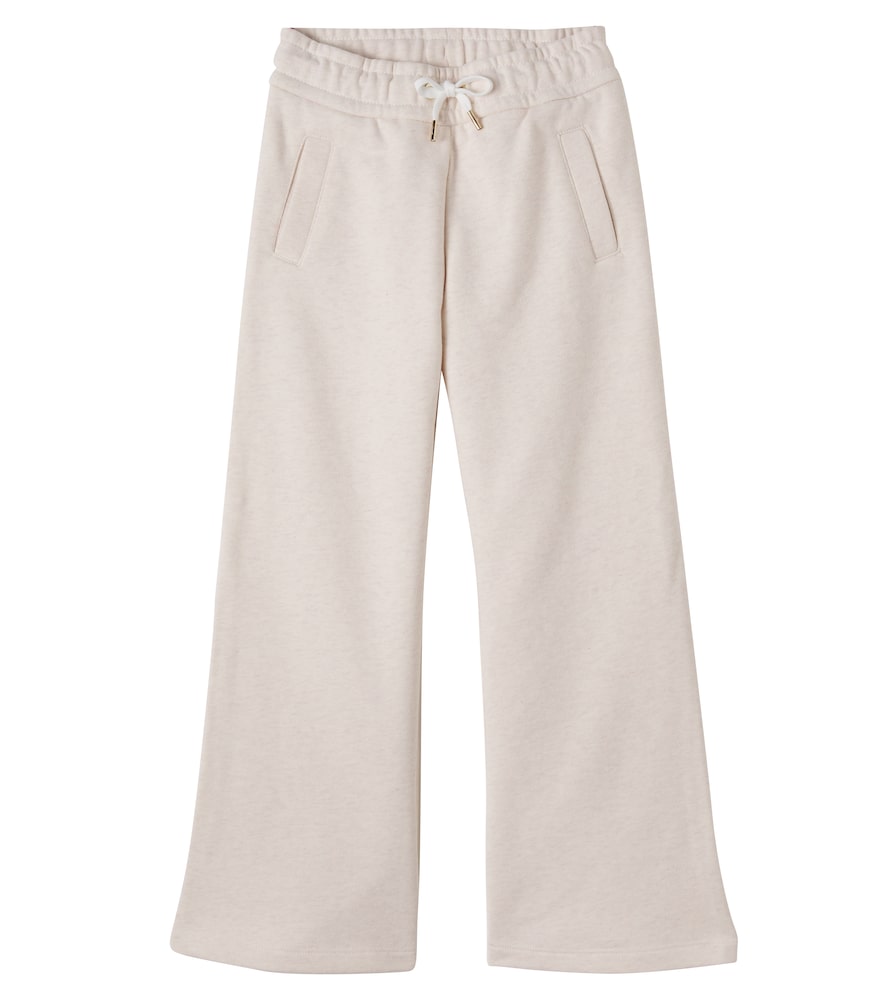 Chloé Kids Cotton jersey sweatpants