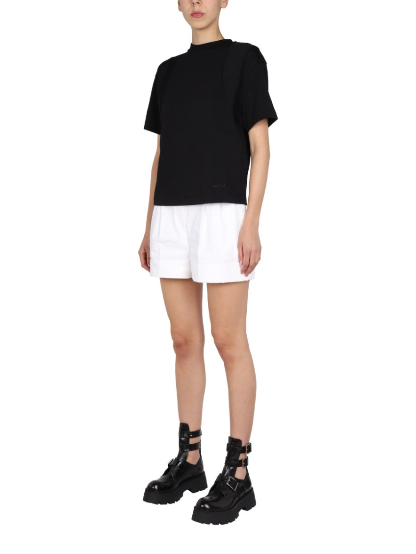Black Solid Crew Neck T-Shirt