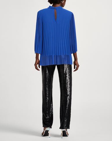 Woman Top Bright blue Size 8 Polyester