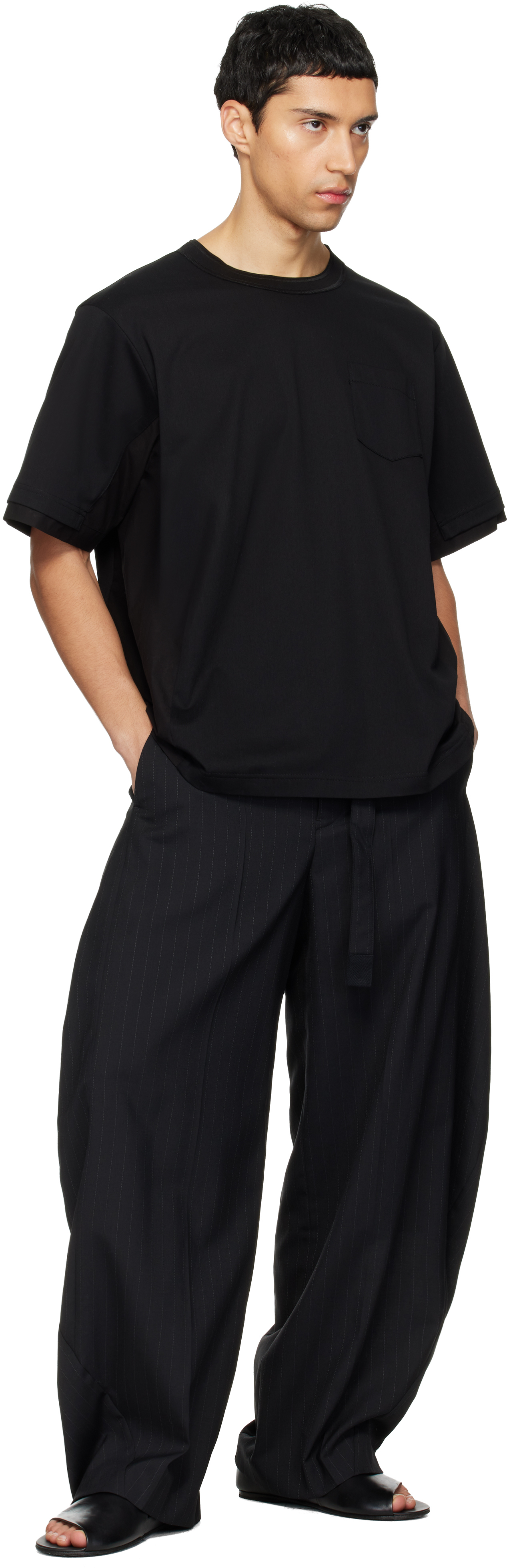 Black Cotton Typewriter & Cotton Jersey T-shirt