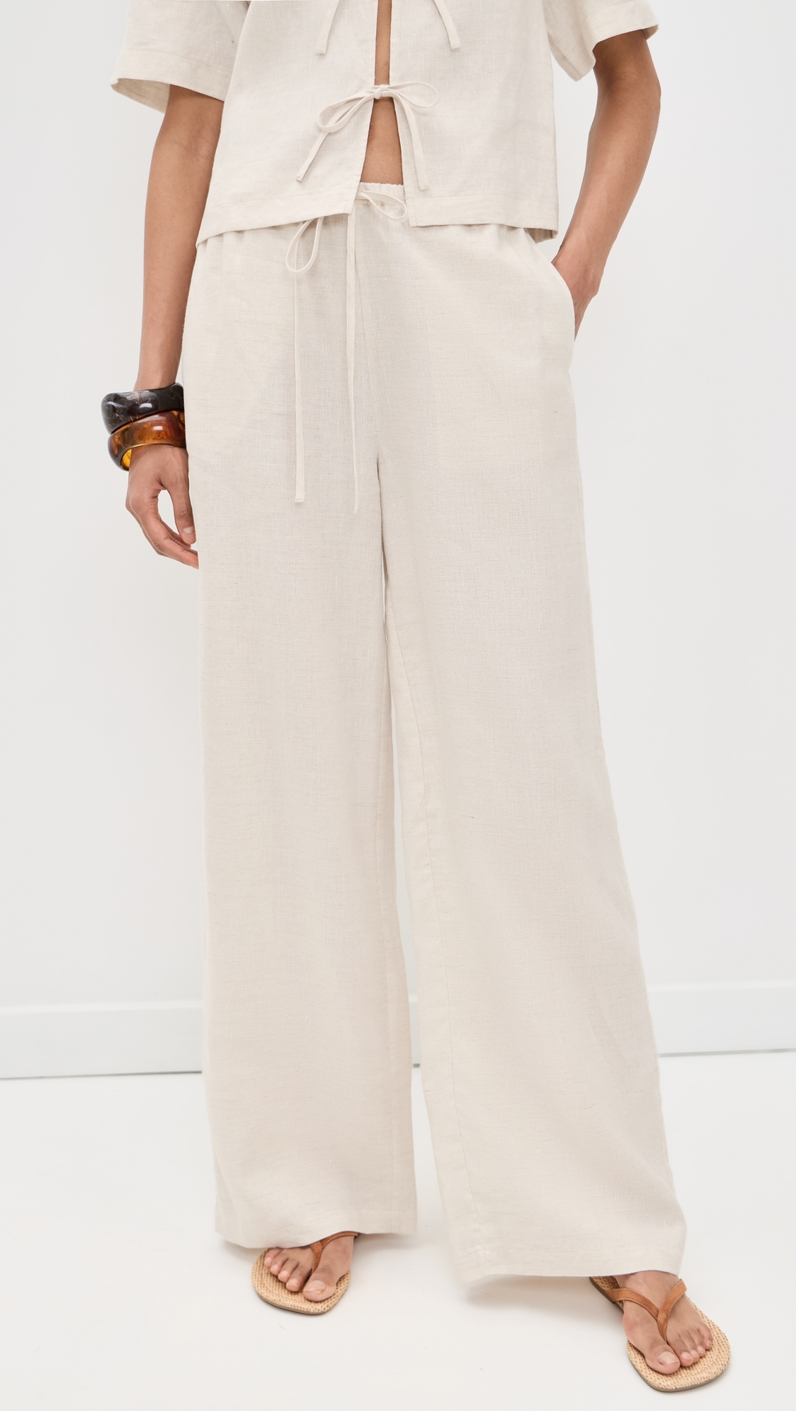 Mateo Linen Pants Natural
