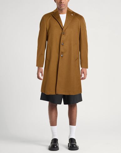 Man Coat Camel Size 40 Virgin Wool, Cashmere
