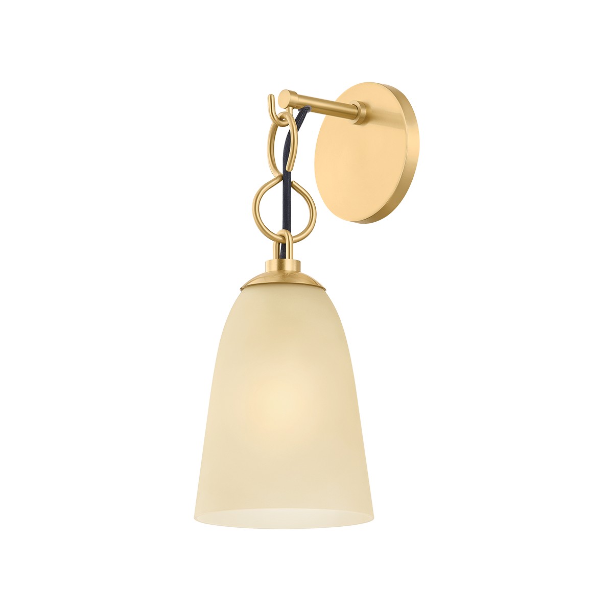 Aged Brass Wall Sconce from the Christine Collection