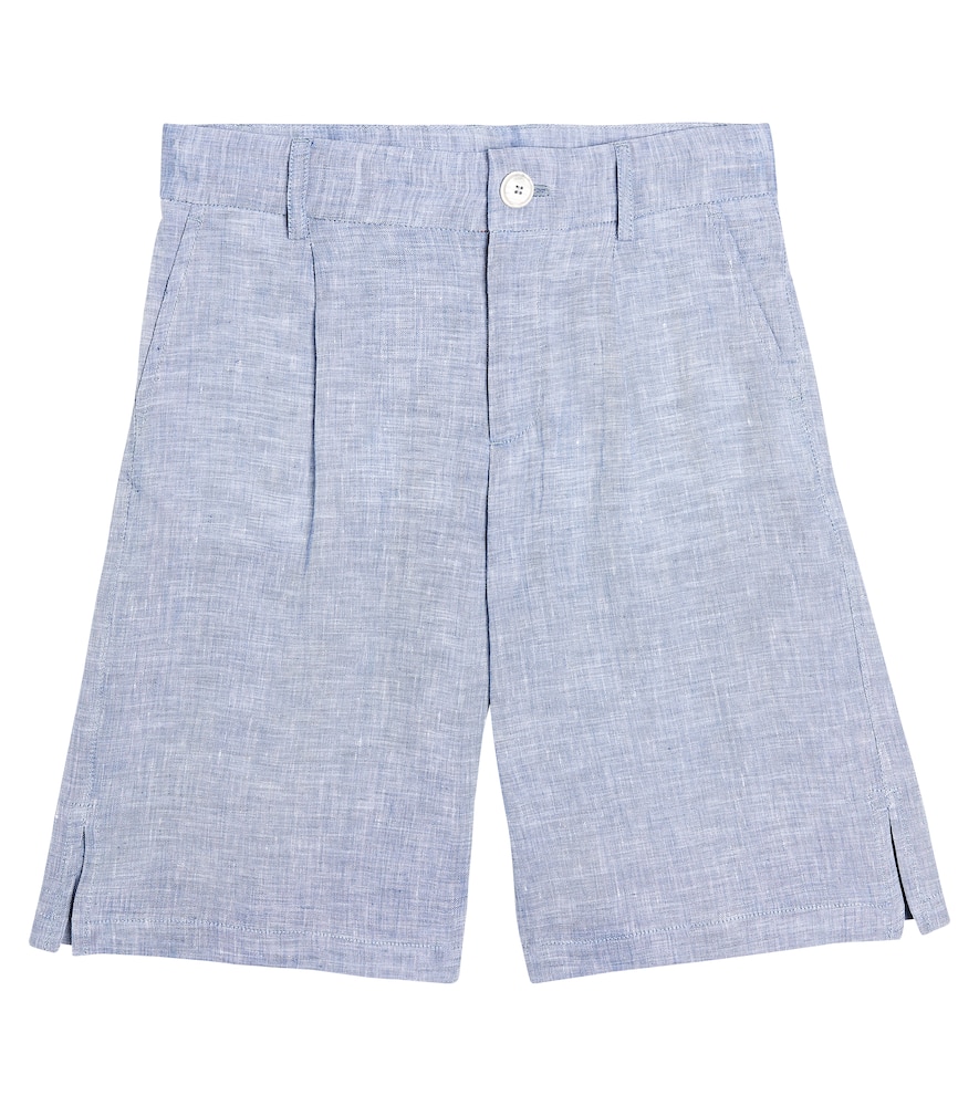 Linen bermuda shorts