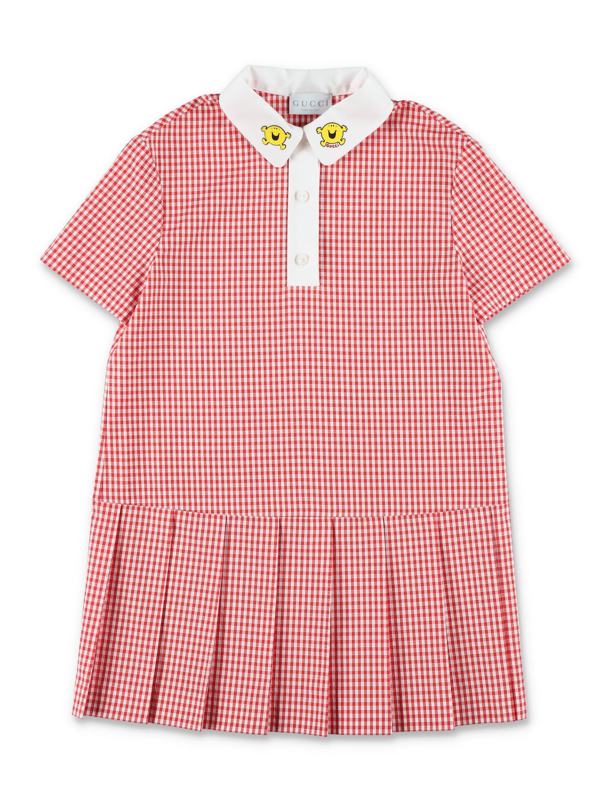 Mini Whimsical Character Checkered Dress for Girls