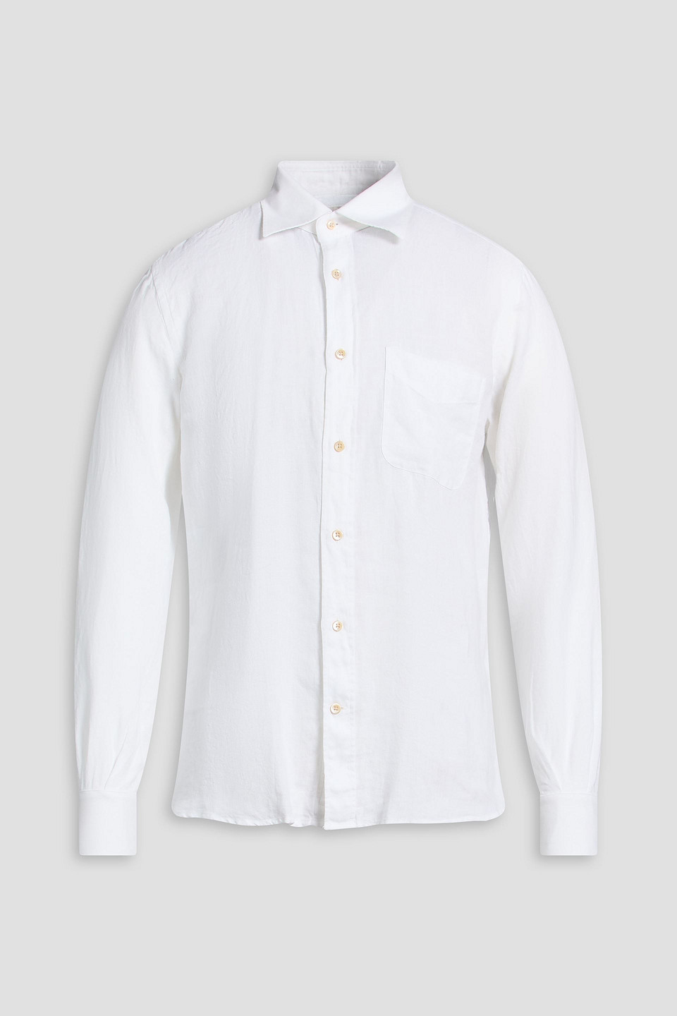 Glanshirt linen shirt - White - 39cm