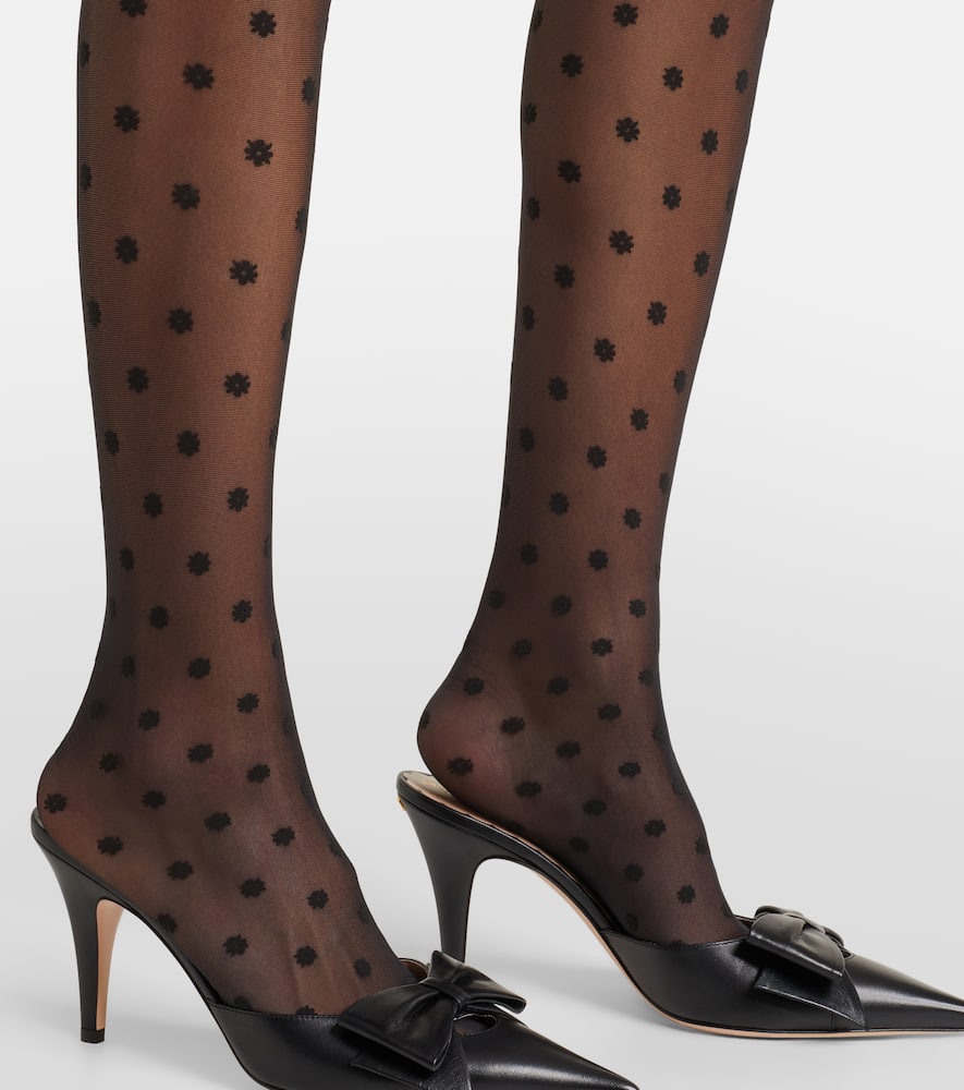 Daisy floral sheer tights