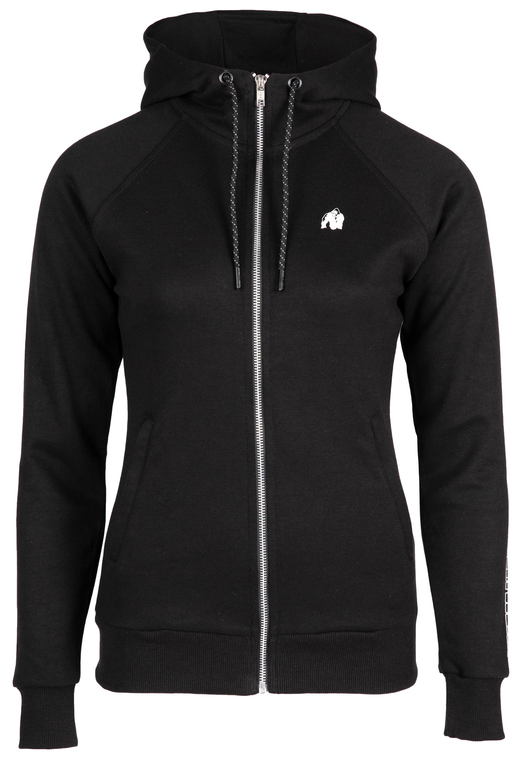 Marion Zipped Hoodie - Black