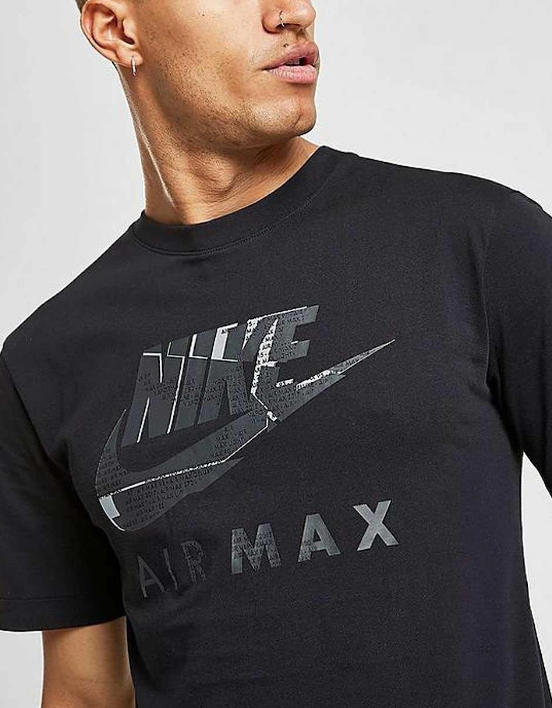 Men's Nike NSW Air Max Men's T-Shirt - Black
