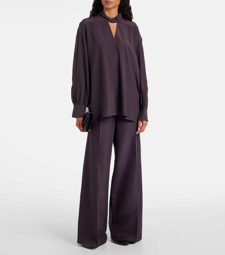 Rivoli silk crêpe de chine blouse