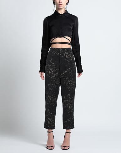 Mood_one Woman Pants Black Size 10 Polyester, Polyamide