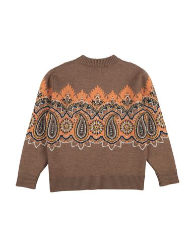 Kid Boy Sweater Light brown Size 10 Virgin Wool