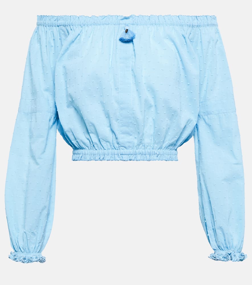 Galia cotton off-shoulder top