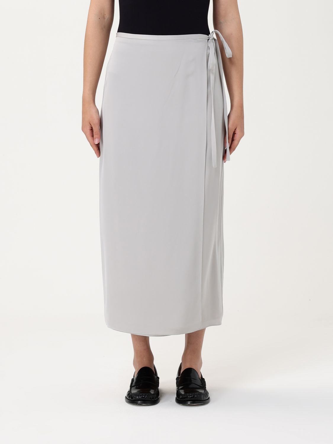 Skirt THEORY Woman color Silver