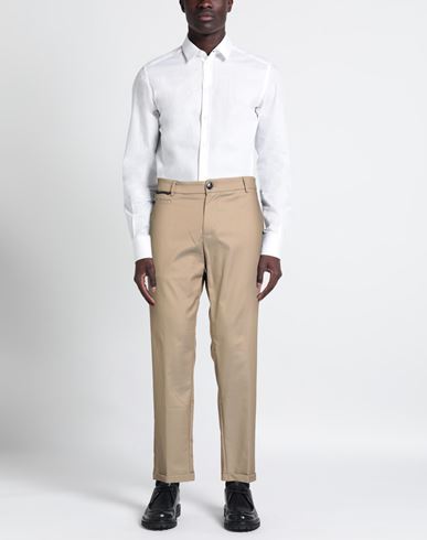 Man Pants Beige Size 33 Cotton, Polyamide, Elastane