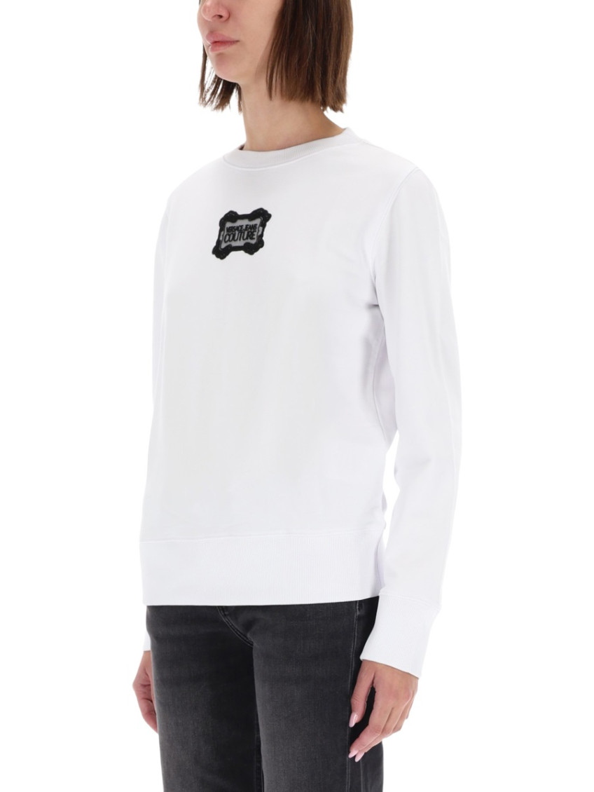 Versace Jeans Couture - ribbed hem long sleeve crew neck knitwear