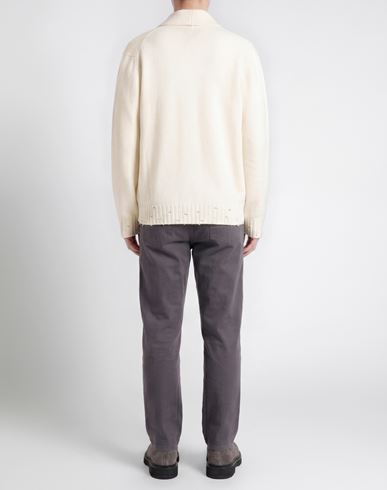 Man Cardigan Ivory Size 38 Polyamide, Wool, Viscose, Cashmere