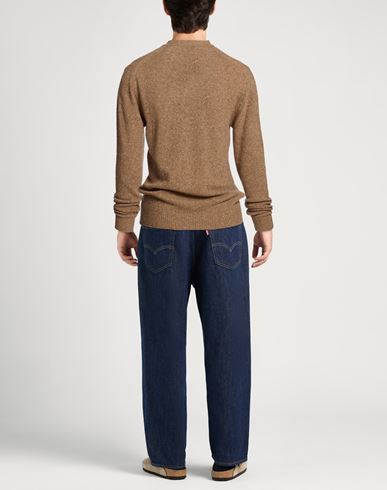 Man Sweater Camel Size S Wool, Recycled polyamide, Silk