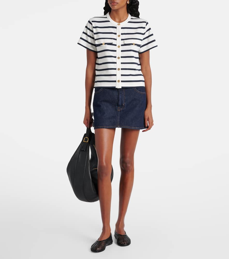Striped cotton top