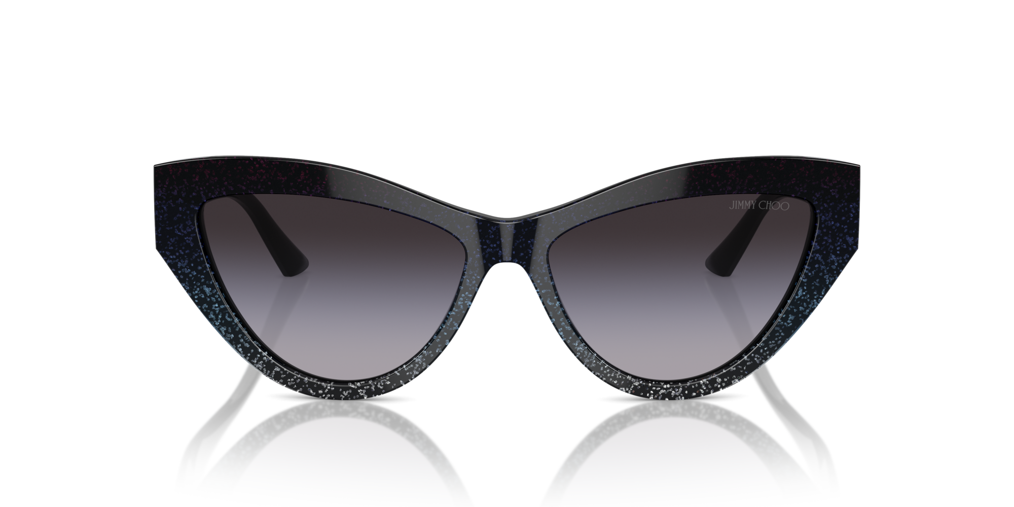 Jimmy Choo Woman Jimmy Choo JC5004 504587 Sunglasses Acetate Black Grey Cat Eye Normal Shaded