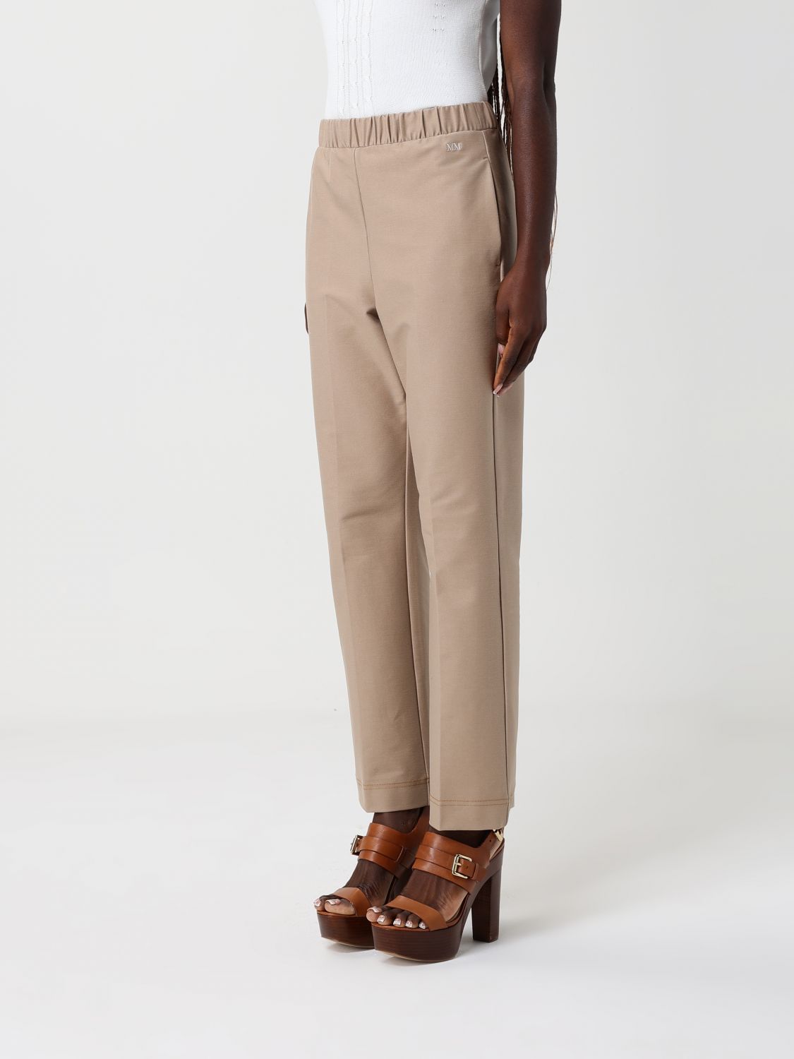 Pants Woman color Beige