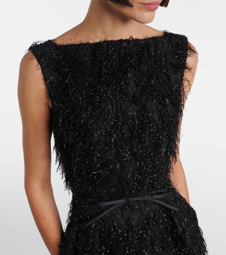 Lurex fil coupé midi dress
