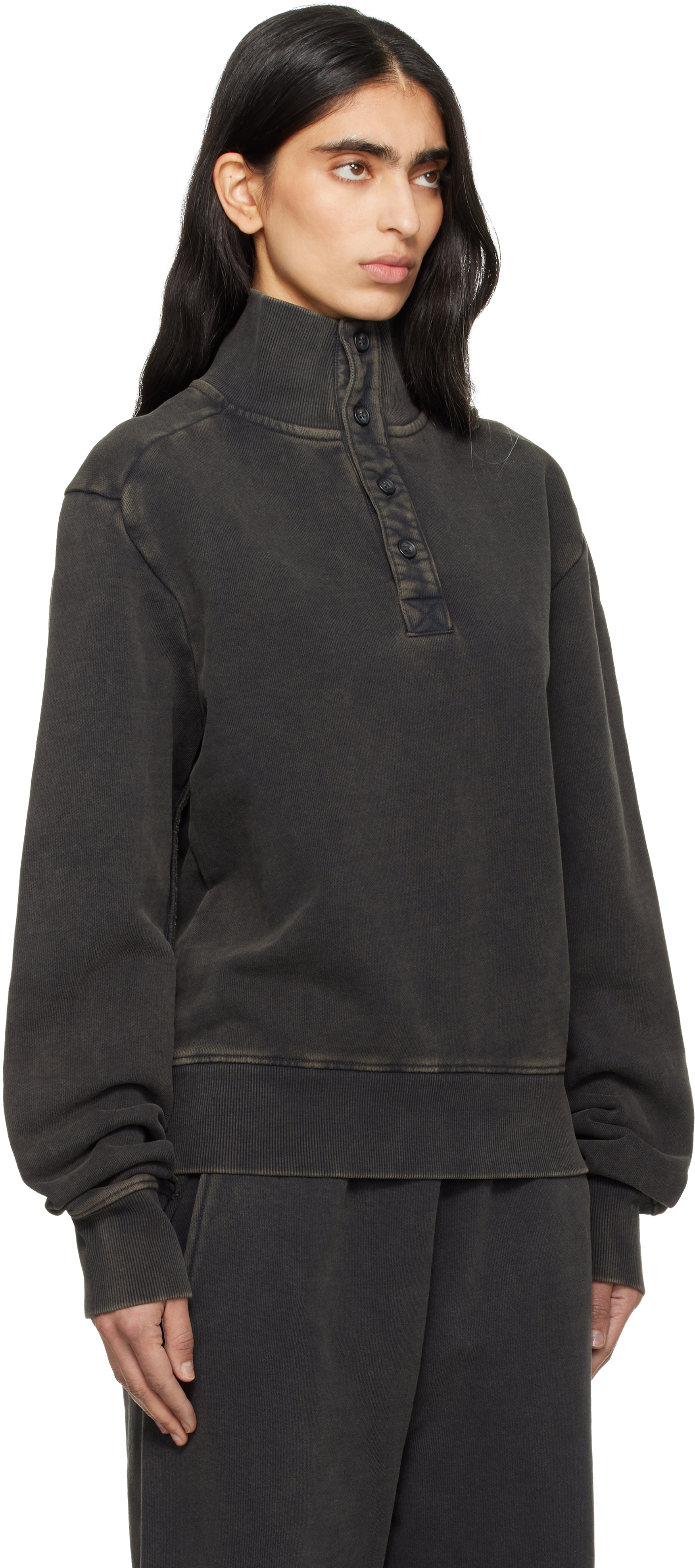 Black Port Pullover Sweatshirt