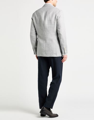 Man Blazer Charcoal Size 40 Linen