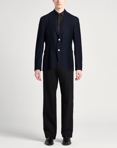 Man Blazer Midnight blue Size 42 Wool