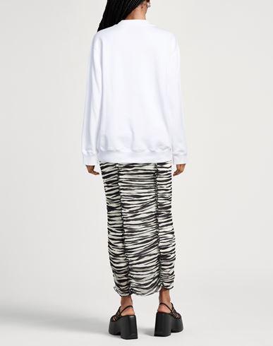 Moschino Woman Sweatshirt White Size M Cotton