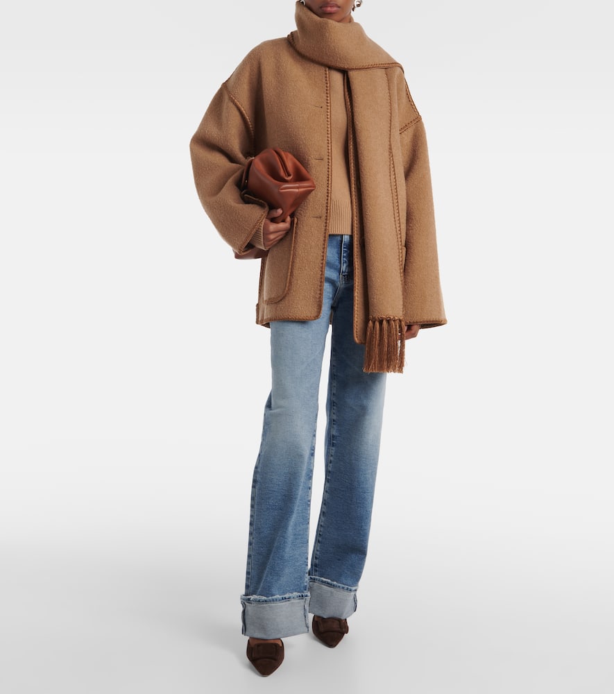 Kora high-rise wide-leg jeans