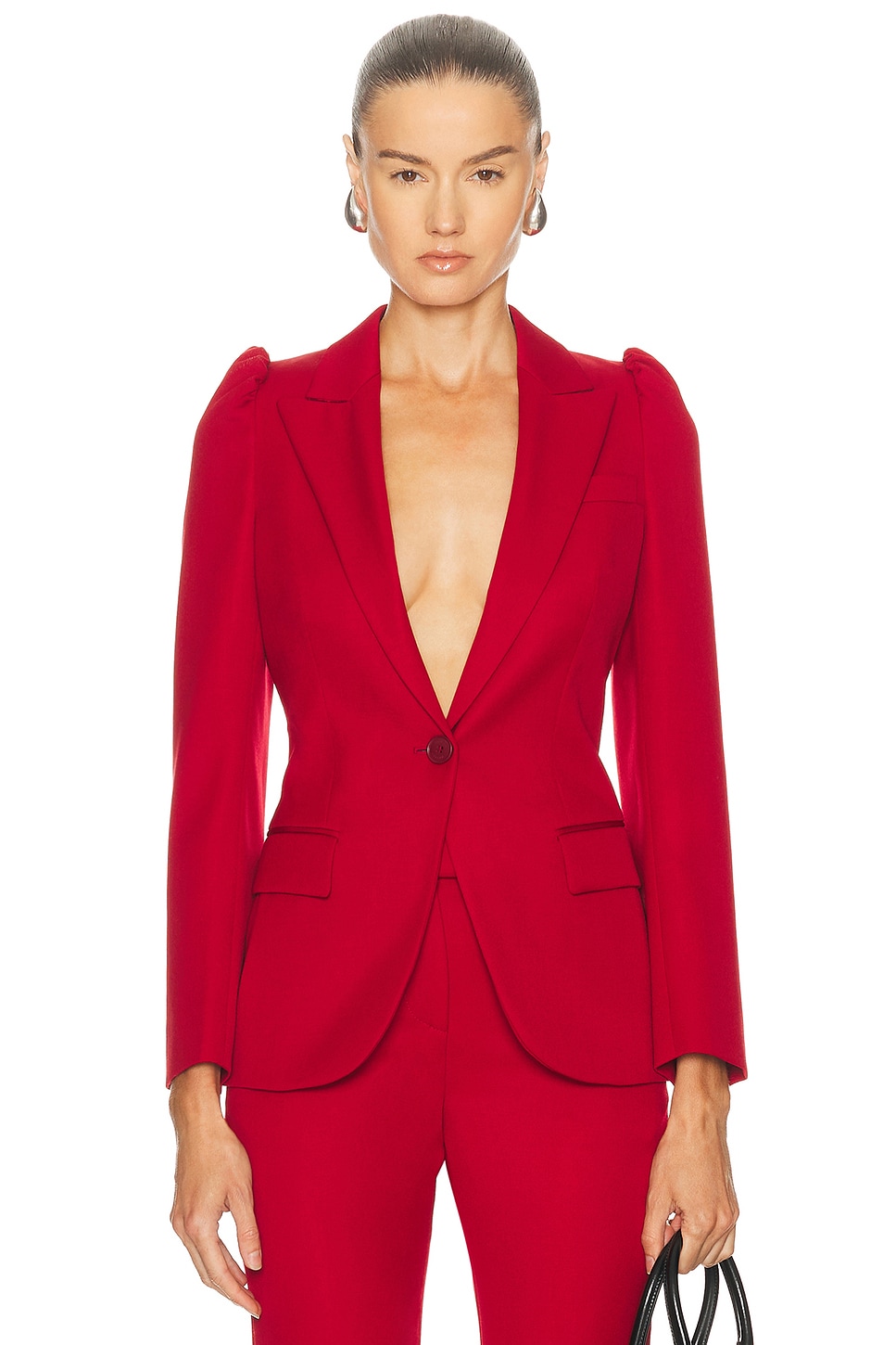 McQueen Tailored Jacket in Red