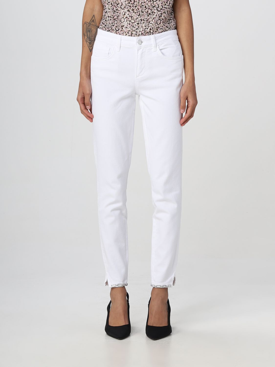 Jeans Woman color White
