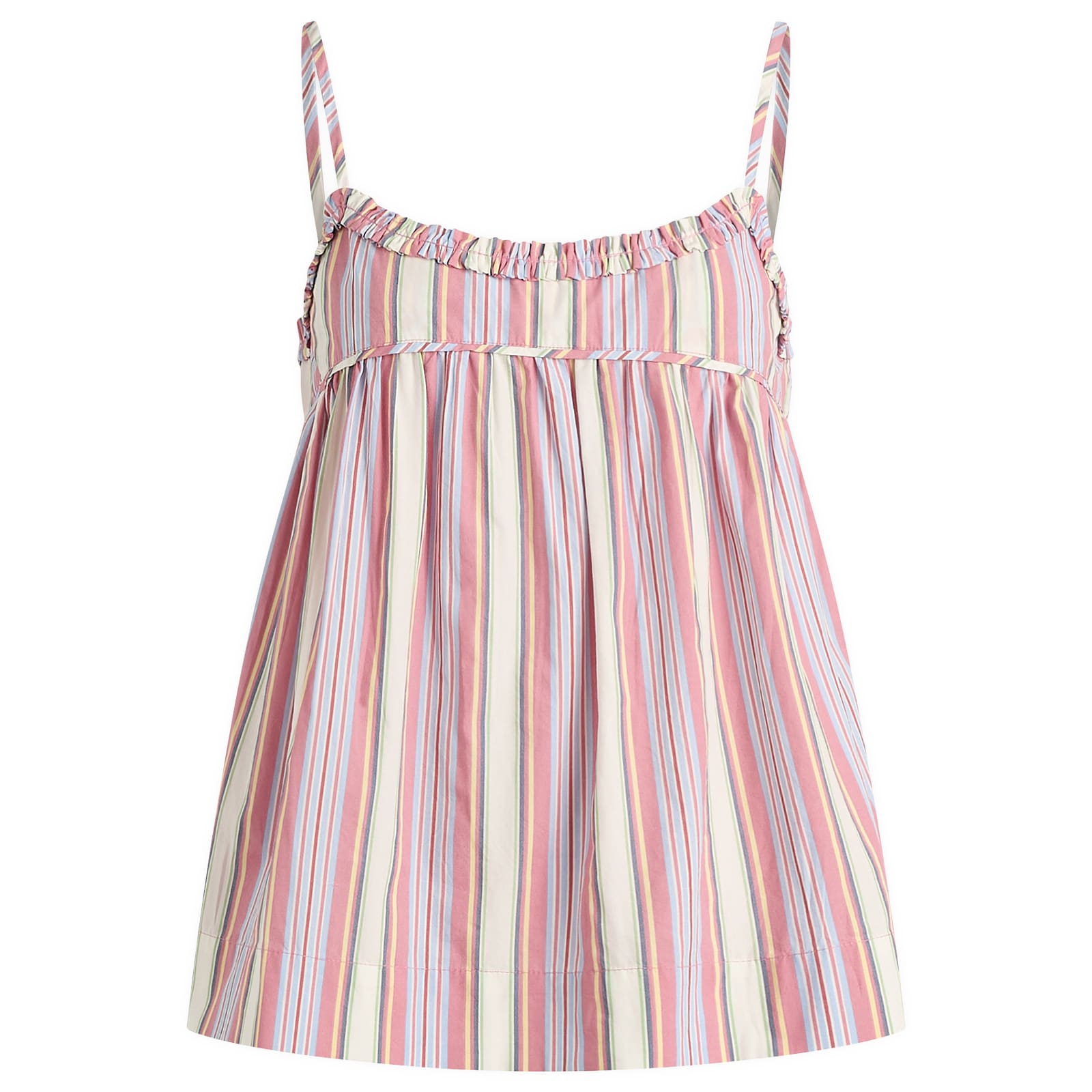 Women's Mafalda Ruffle Neck Top Pink
