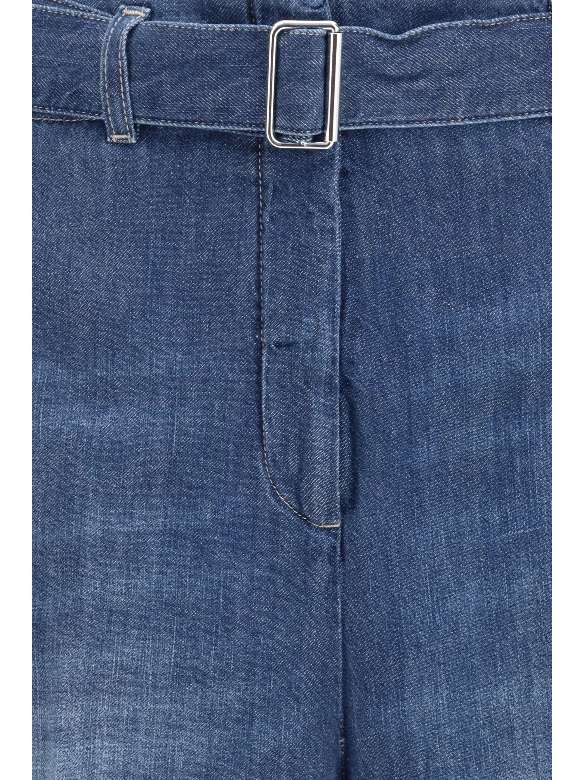 Cotton Tailored Shorts — Blue