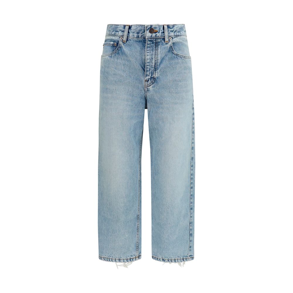 Jackie Capri Cropped Jeans — Blue