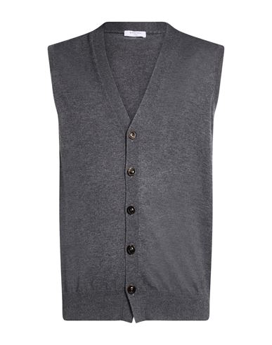Man Cardigan Charcoal Size XXL Cashmere