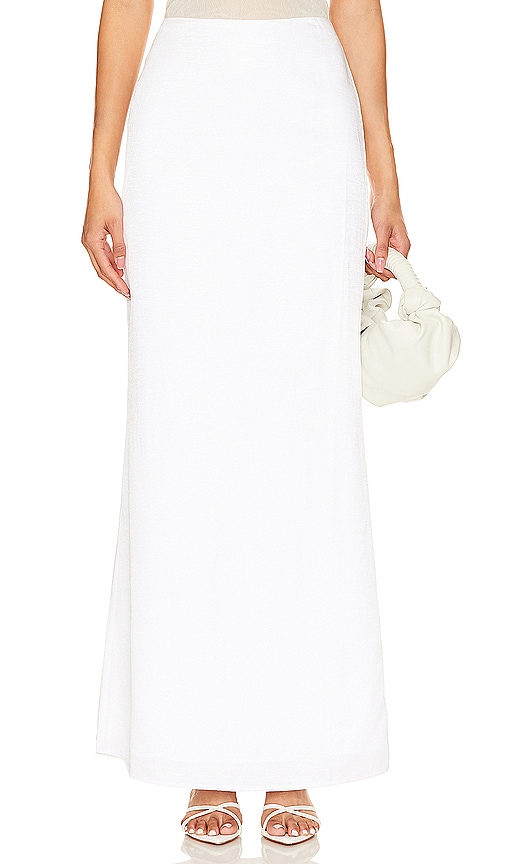 Lovers and Friends Cosima Maxi Skirt in White.  XXS. Also in L, M, S