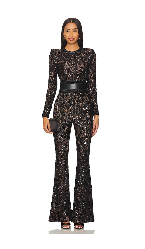 Nadine Merabi Bella Jumpsuit in Black. 10/L. Also /S, 6/SM