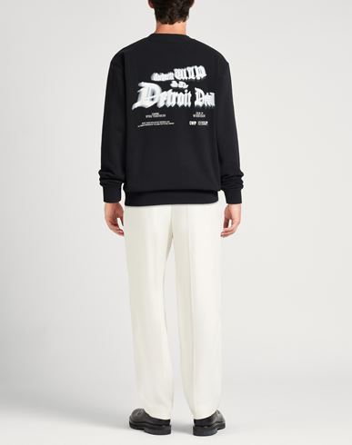 Man Sweatshirt Black Size L Cotton