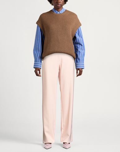 Woman Pants Pink Size L Polyester, Elastane