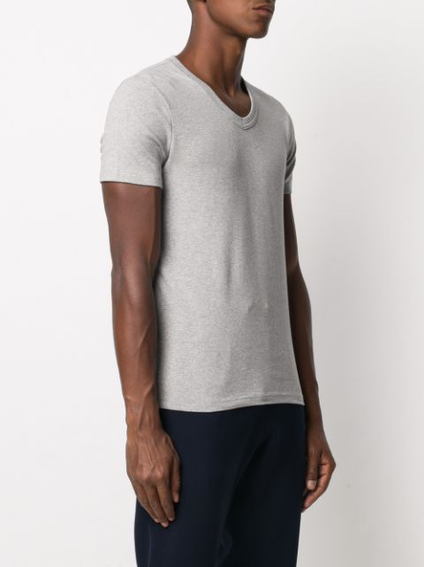 Logo patch V-neck T-shirt