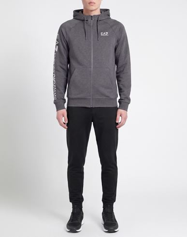 Man Sweatshirt Grey Size L Cotton, Polyester, Elastane
