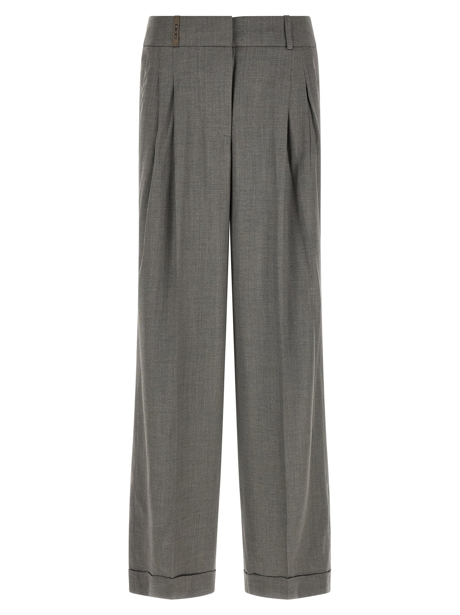 Palazzo Trousers — Grey