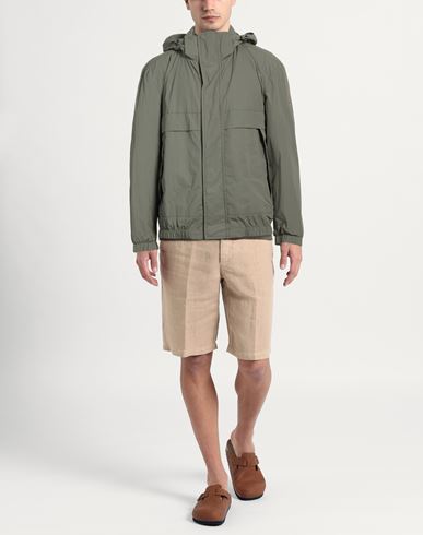 Man Jacket Military green Size 36 Polyamide