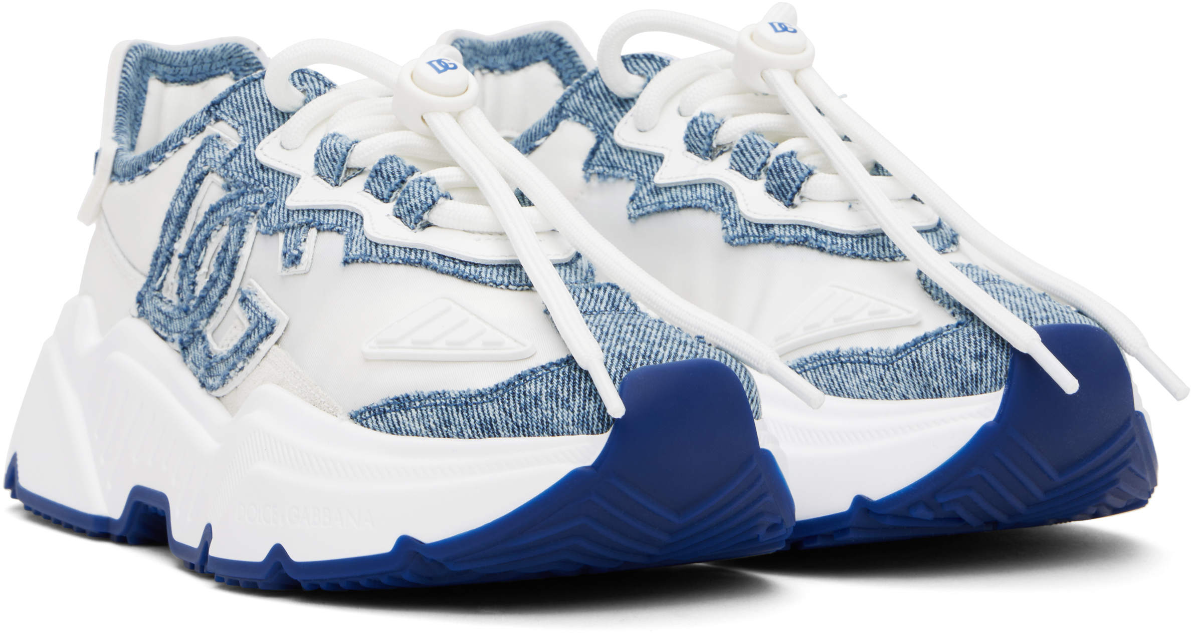 Dolce & Gabbana Blue & White Daymaster Sneakers