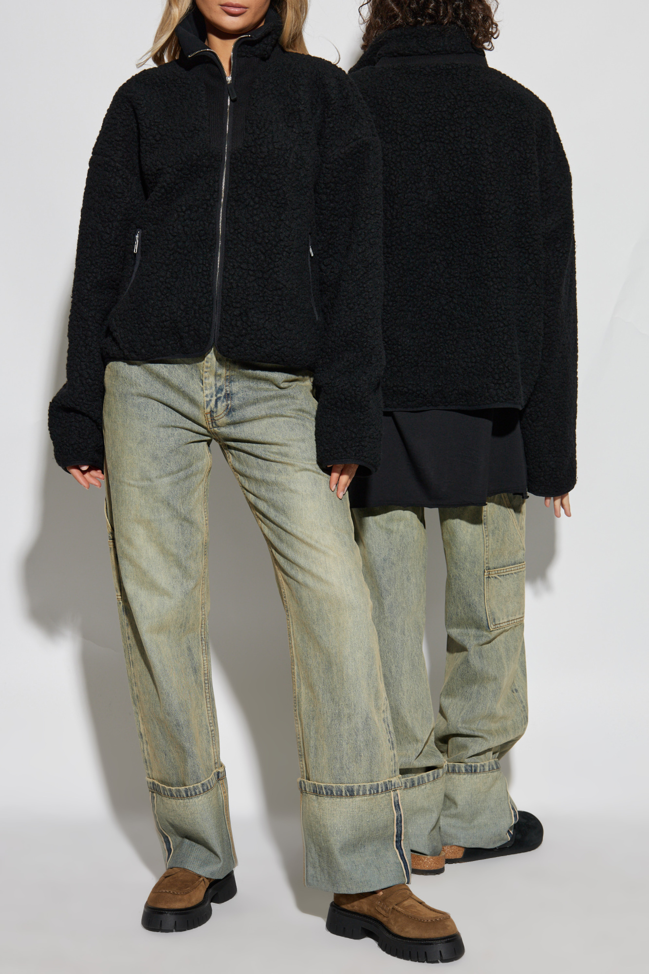 Fleece Jacket, Unisex, Black
